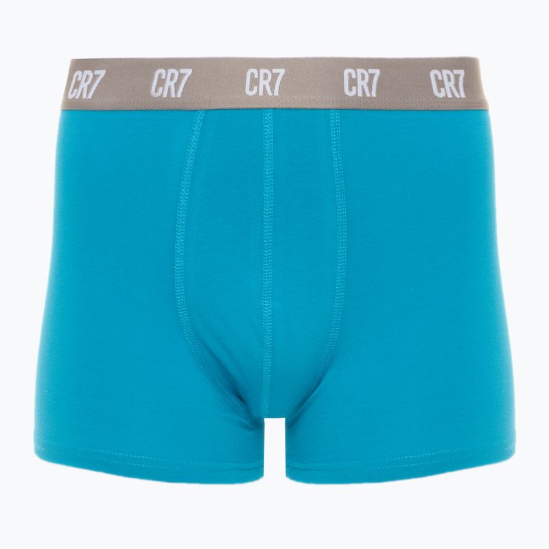 Boxeri pentru bărbați CR7 Basic Trunk 3 perechi black/ green/ light green 2