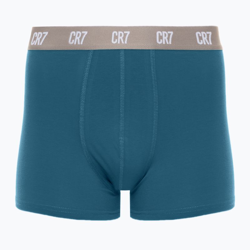 Boxeri pentru bărbați CR7 Basic Trunk 3 perechi black/ green/ light green 3