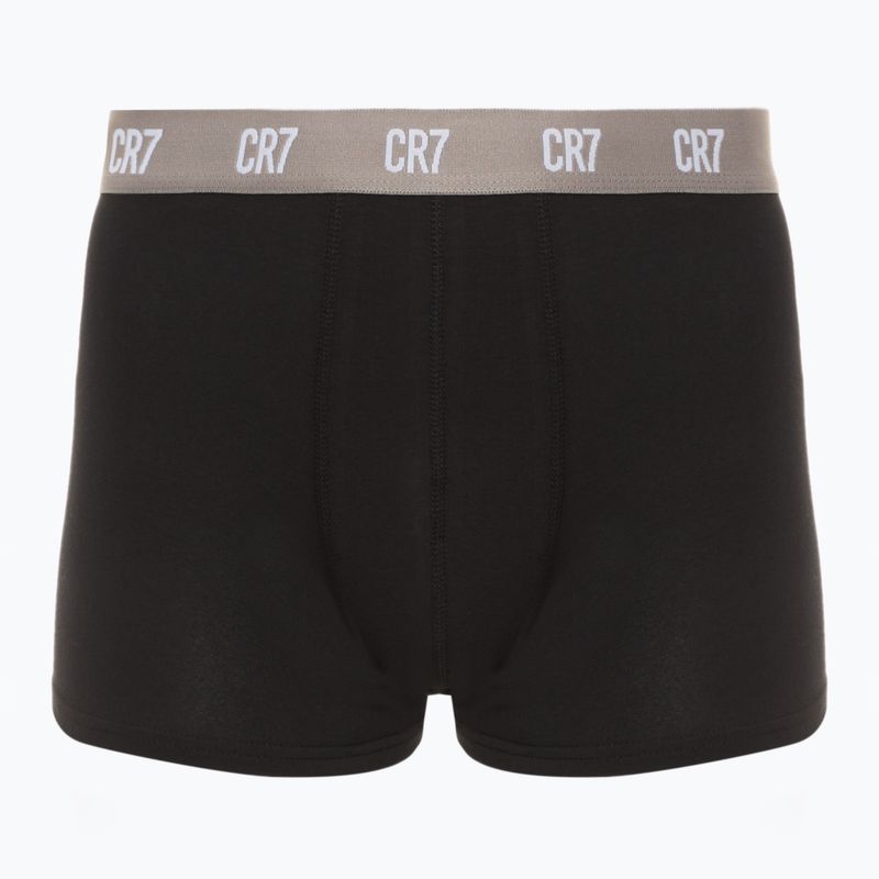 Boxeri pentru bărbați CR7 Basic Trunk 3 perechi black/ green/ light green 4
