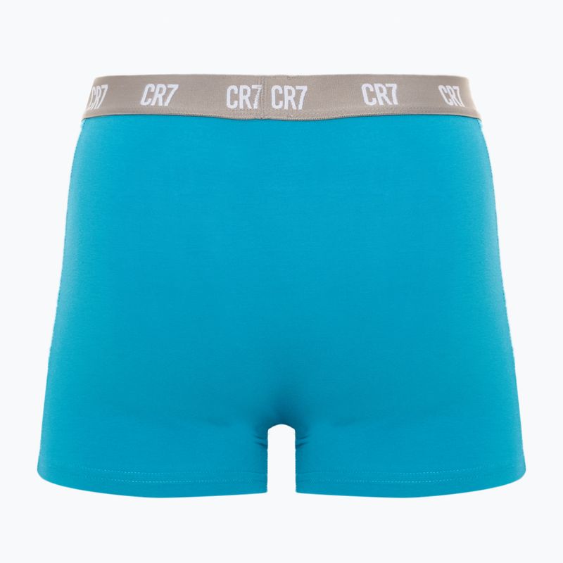Boxeri pentru bărbați CR7 Basic Trunk 3 perechi black/ green/ light green 5