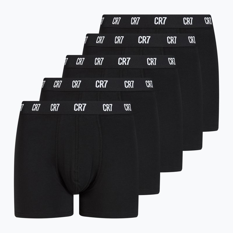 Boxeri bărbătești CR7 Basic Trunk 5 par black/white