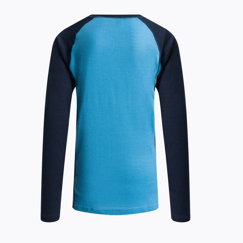 Lenjerie termoactivă pentru copii Color Kids Ski Underwear Colorblock albastră 740777.7280 3