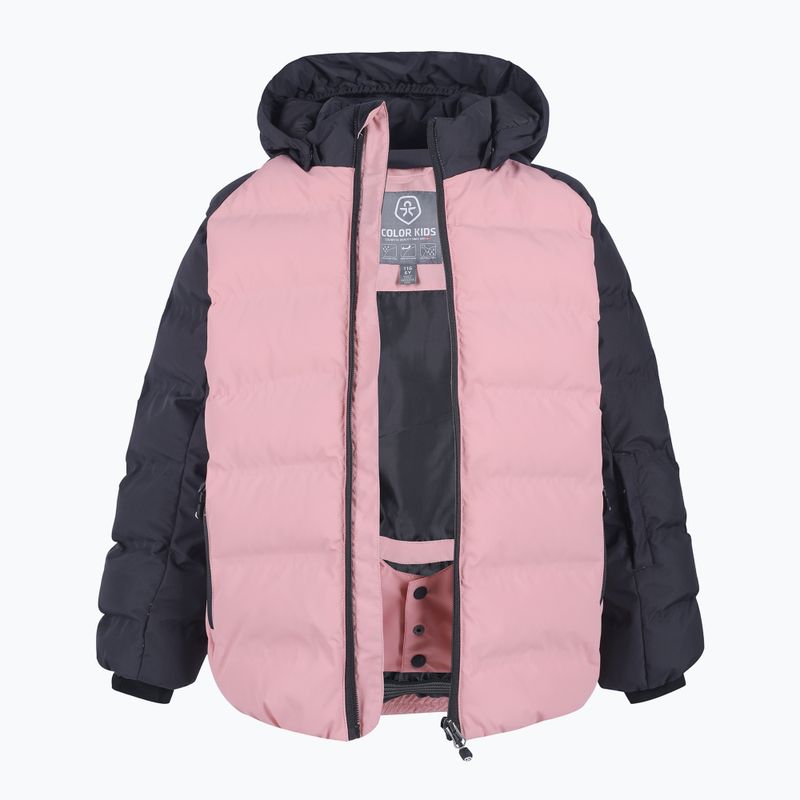 Geacă de schi pentru copii Color Kids Ski Jacket Quilted AF 10.000 roză-neagră 740694 2