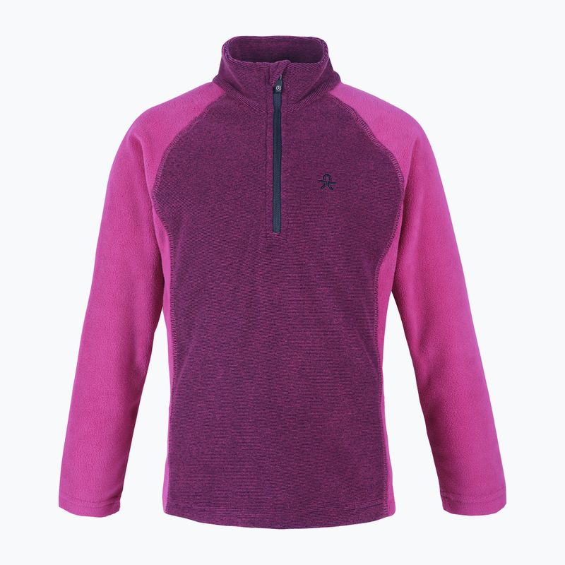Bluză fleece pentru copii Color Kids Fleece Pulli Striped mov-roză 740769