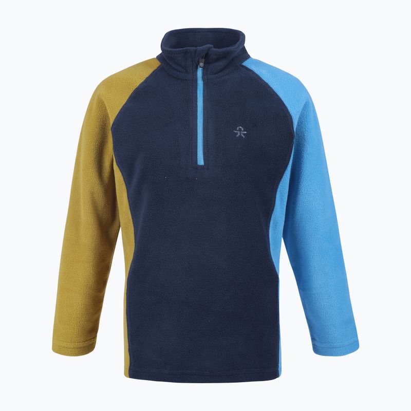 Bluză fleece pentru copii Color Kids Fleece Pulli Colorblock albastră 740773.7280
