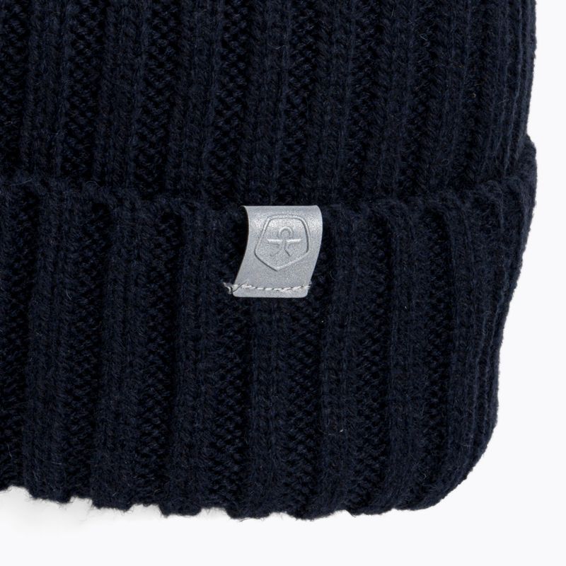 Căciulă de iarnă pentru copii Color Kids Hat w. Detachable Fake Fur neagră 740799 3