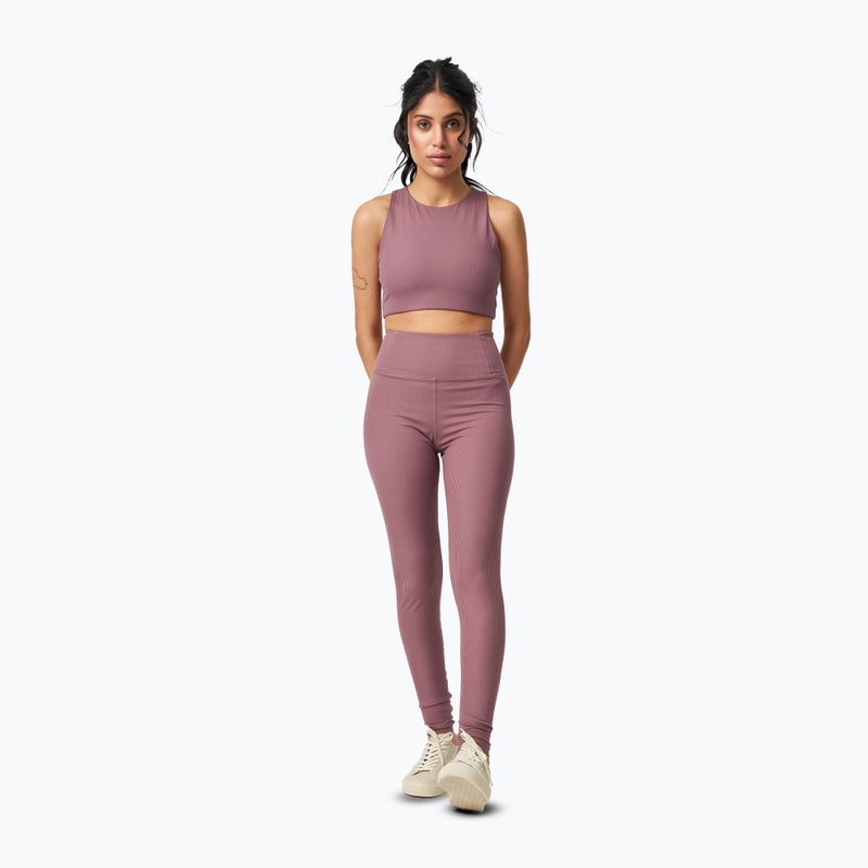 Colanți de antrenament pentru femei Girlfriend Collective Rib pewter 2