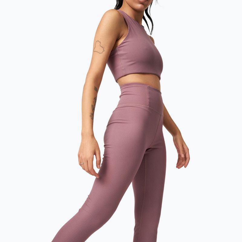 Colanți de antrenament pentru femei Girlfriend Collective Rib pewter 4