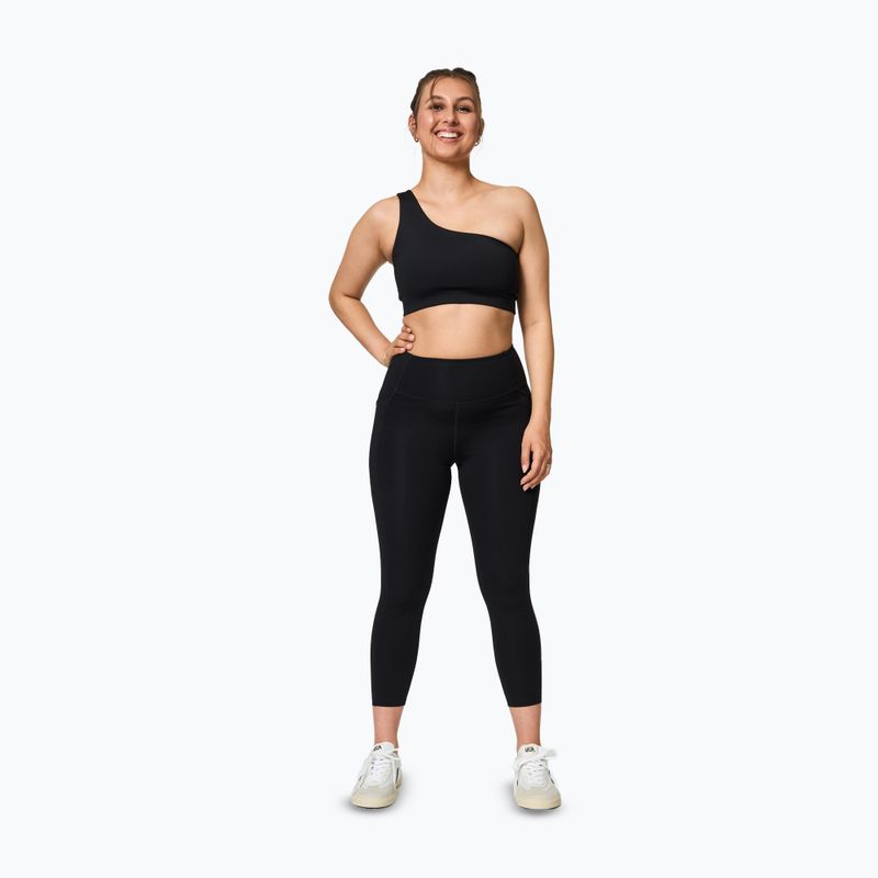 Sutien de antrenament Girlfriend Collective Bianca One Shoulder black 2