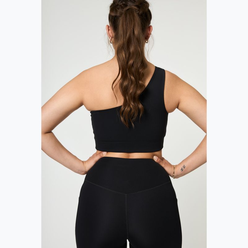 Sutien de antrenament Girlfriend Collective Bianca One Shoulder black 3