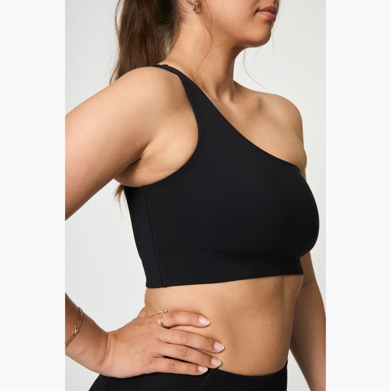 Sutien de antrenament Girlfriend Collective Bianca One Shoulder black 4