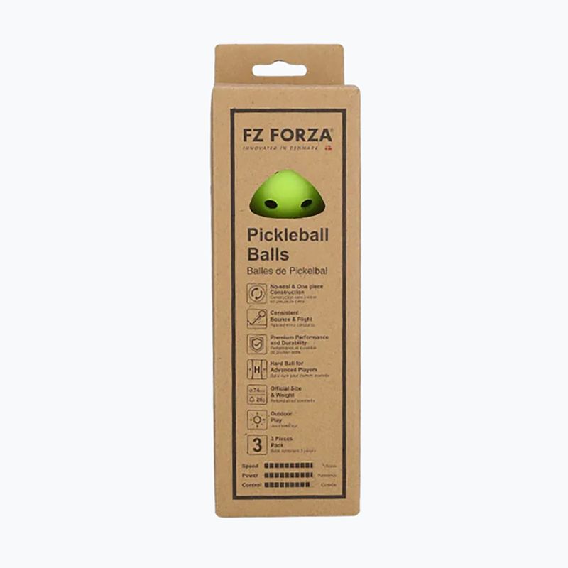 Mingi de pickleball FZ Forza 40H 3 pack yellow 2