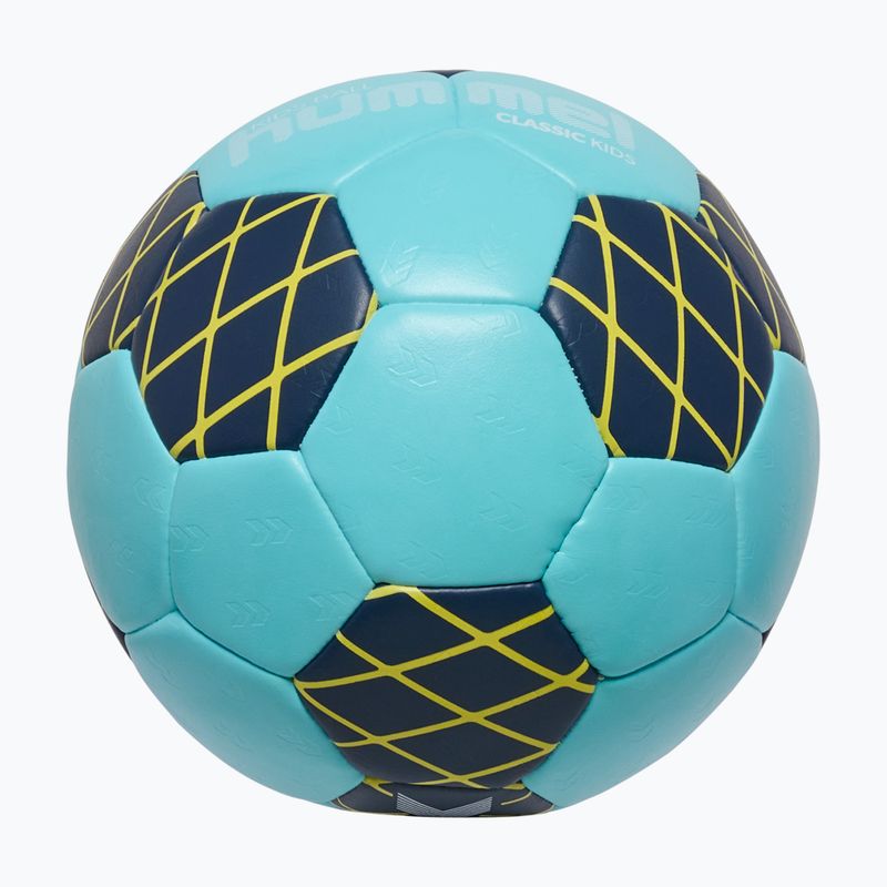 Minge de handbal pentru copii Hummel Classic HB Jr light blue/marine/yellow size 0 3