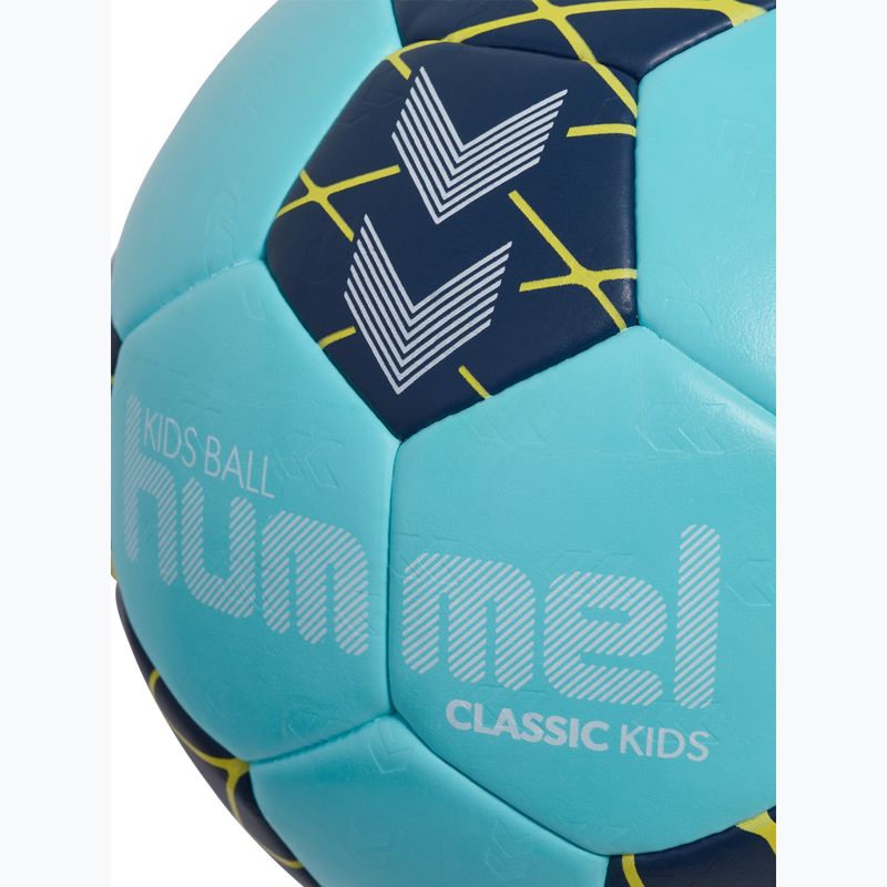 Minge de handbal pentru copii Hummel Classic HB Jr light blue/marine/yellow size 0 4