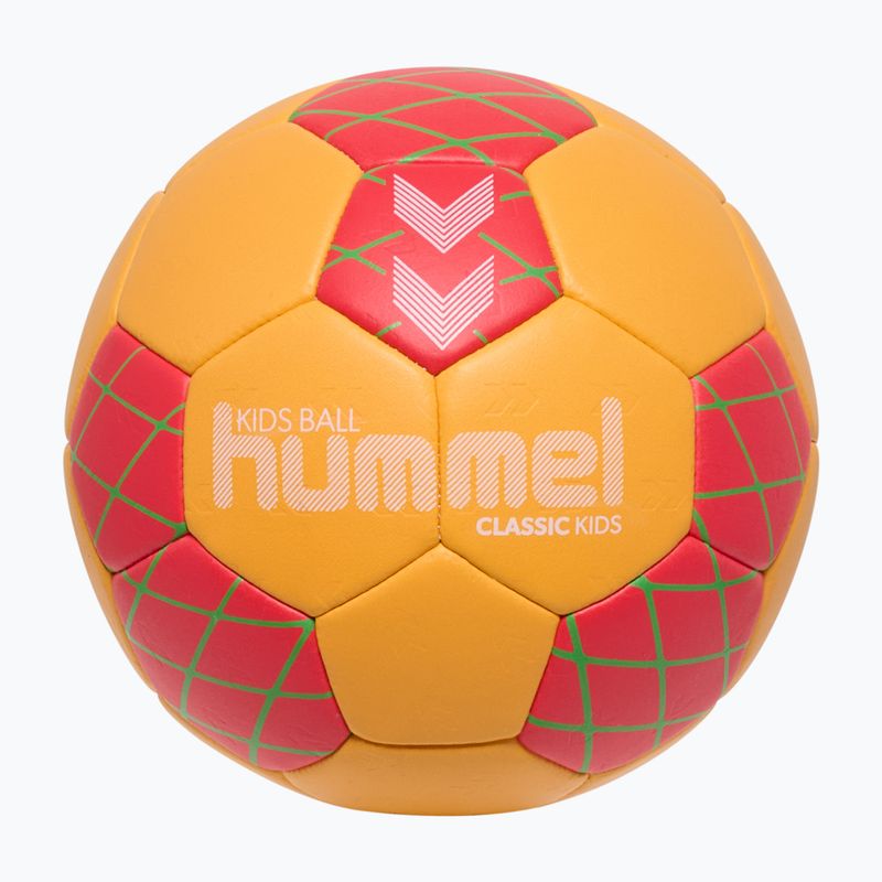 Minge de handbal pentru copii Hummel Classic HB Jr orange/red/green size 0.0