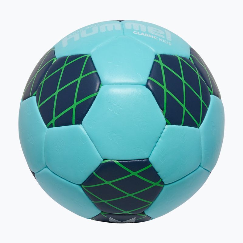 Minge de handbal pentru copii Hummel Classic HB Jr light blue/marine/green size 0.0 3