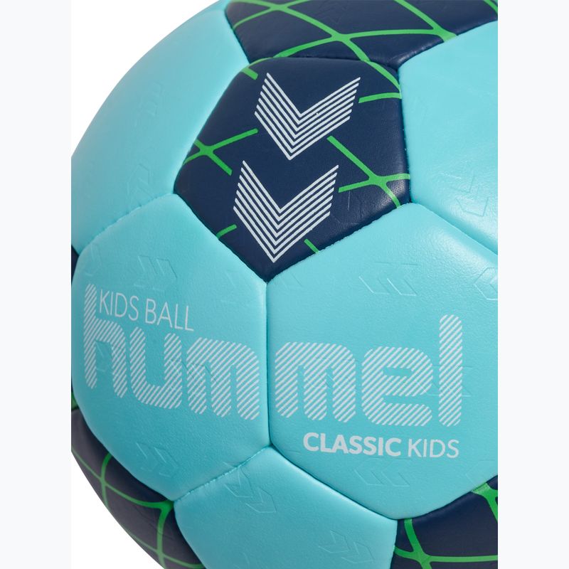 Minge de handbal pentru copii Hummel Classic HB Jr light blue/marine/green size 0.0 4
