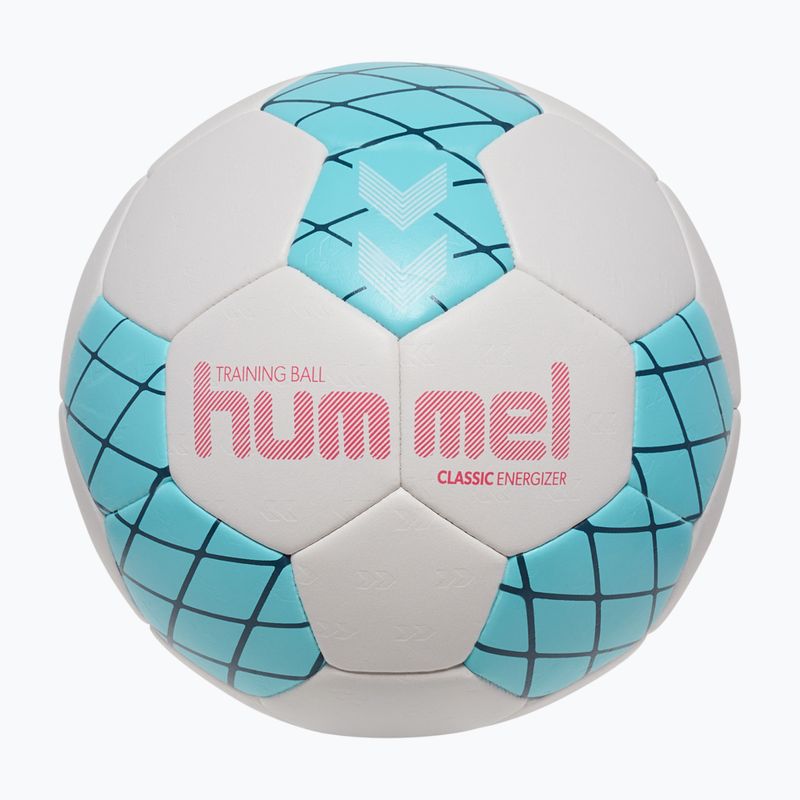 Minge de handbal Hummel Classic Energizer off white/light blue/marine size 2