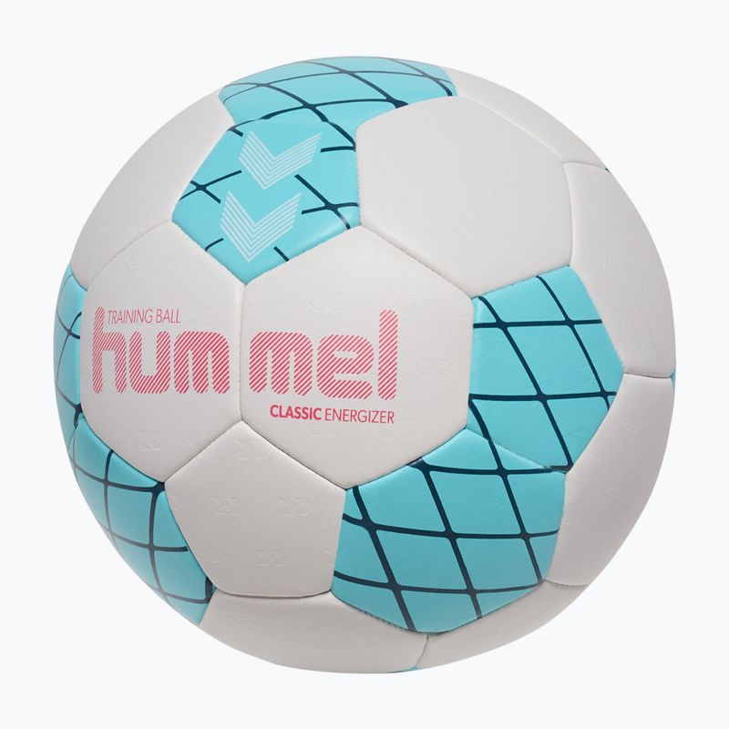 Minge de handbal Hummel Classic Energizer off white/light blue/marine size 2 2