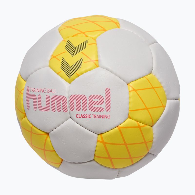 Minge de handbal Hummel Classic Training HB white/yellow/blue size 2 2