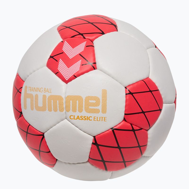 Minge de handbal Hummel Classic Elite HB off white/red/black size 2 2