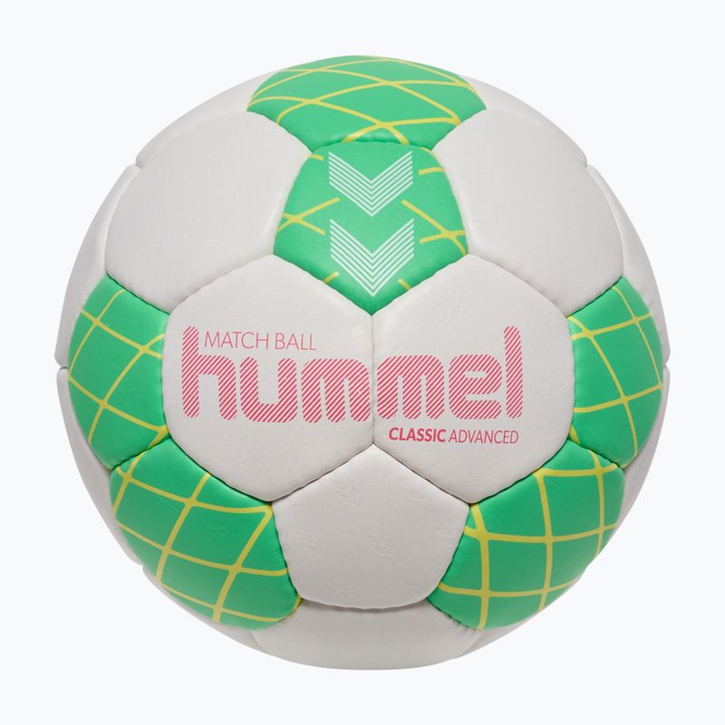 Minge de handbal Hummel Classic Advanced HB off white/green/yellow size 2