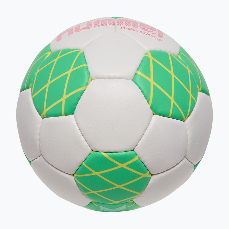 Minge de handbal Hummel Classic Advanced HB off white/green/yellow size 2 3