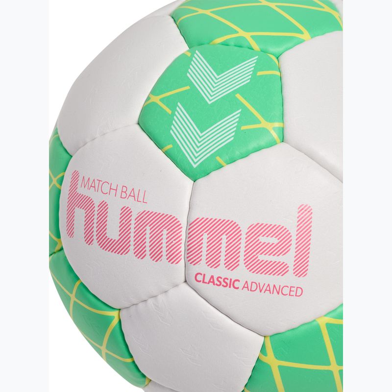 Minge de handbal Hummel Classic Advanced HB off white/green/yellow size 2 4