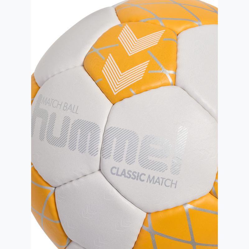 Minge de handbal Hummel Classic Match HB off white/orange/silver size2 4