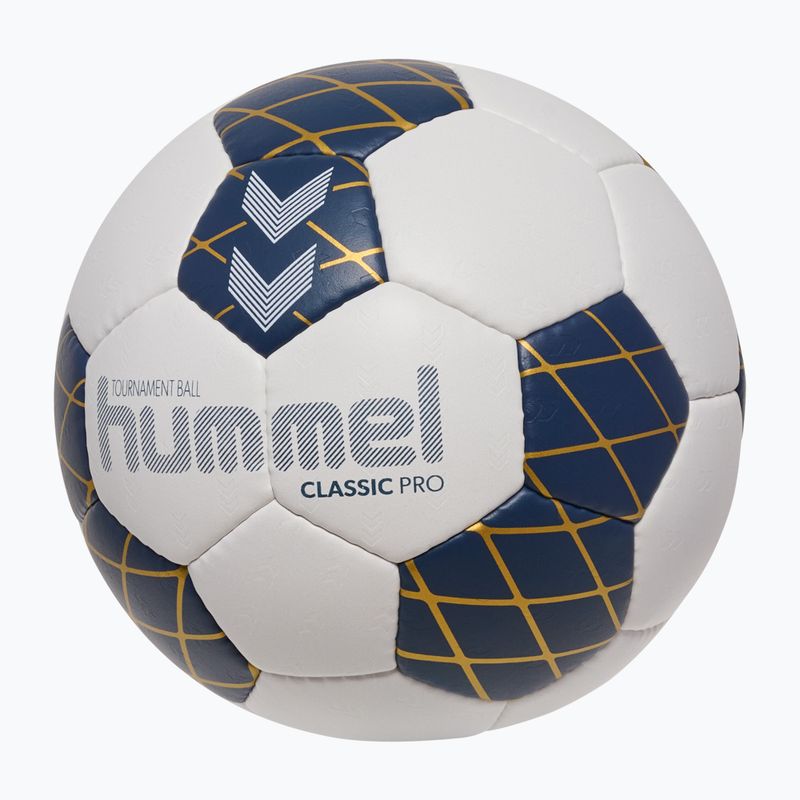 Minge de handbal Hummel Classic Pro HB off white/marine/gold size 3 2