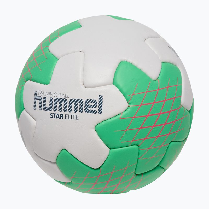 Minge de handbal Hummel Star Elite HB off white/green/red size 2