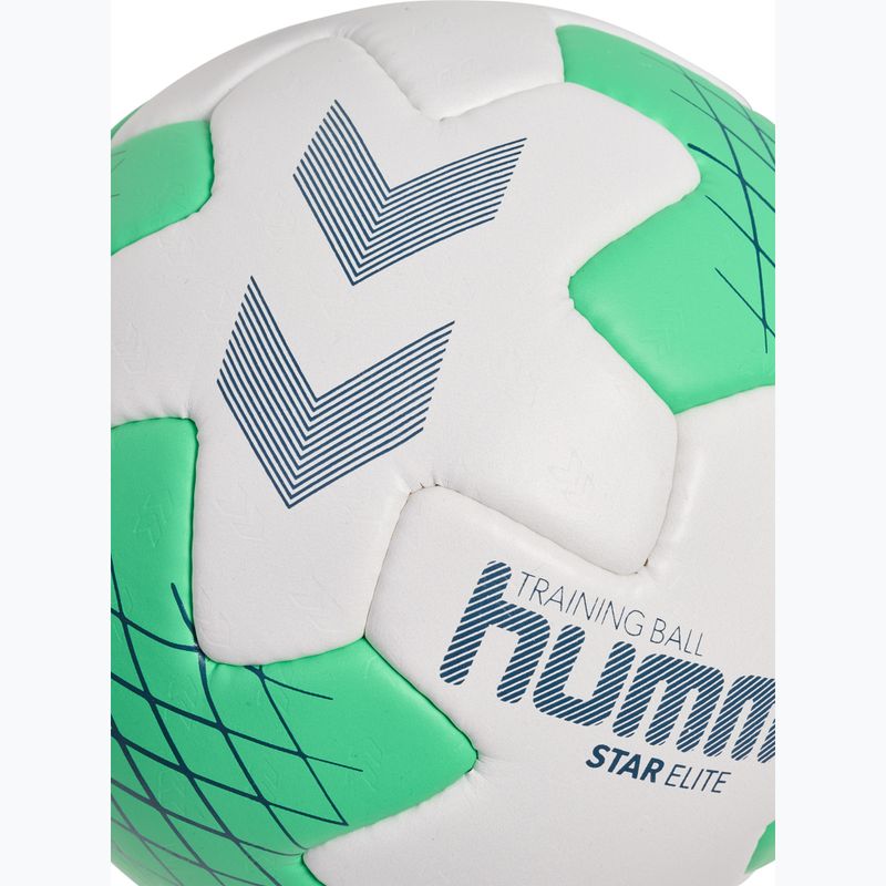Minge de handbal Hummel Star Elite HB white/green/marine size 3 4