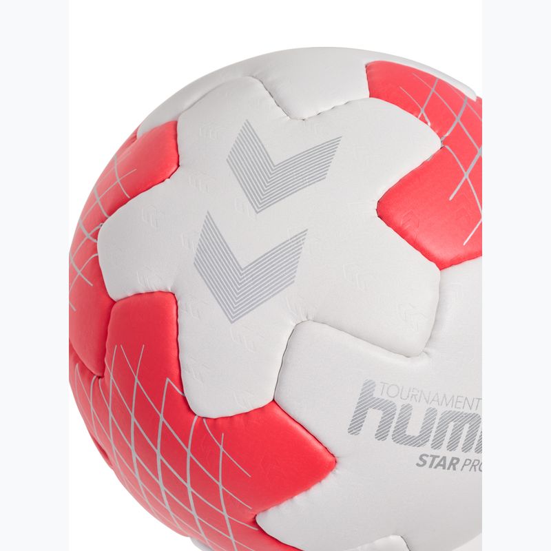 Minge de handbal Hummel Star Pro HB off white/red/silver size 2 4