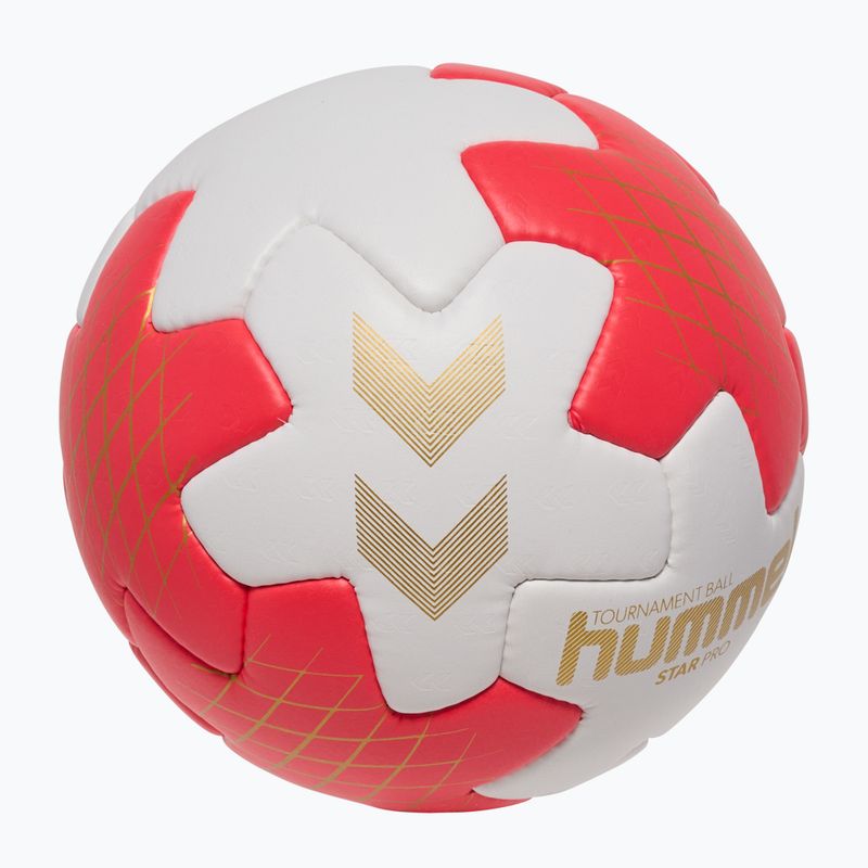 Minge de handbal Hummel Star Pro HB off white/red/gold size 3 2