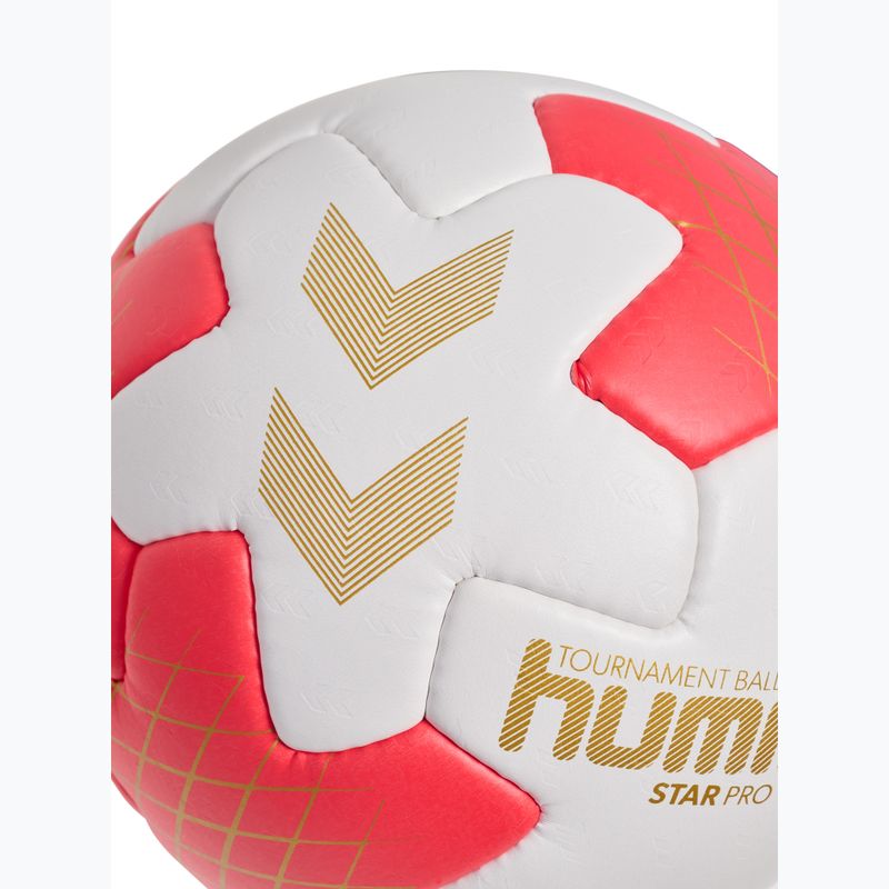 Minge de handbal Hummel Star Pro HB off white/red/gold size 3 4