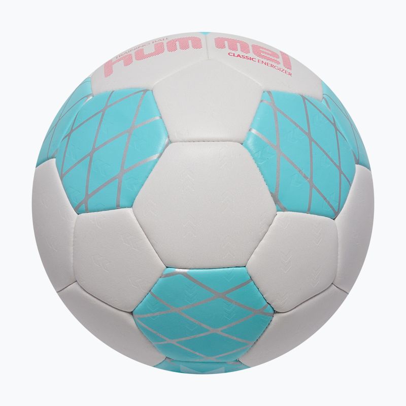Minge de handbal Hummel Classic Energizer off white/light blue/marine size 0 3