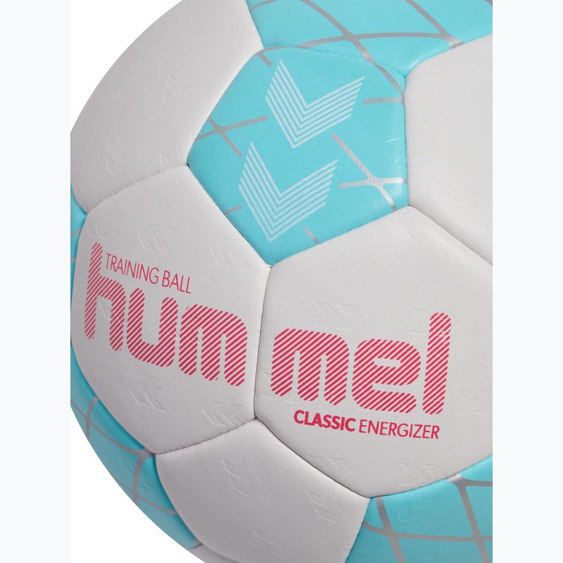 Minge de handbal Hummel Classic Energizer off white/light blue/marine size 1 4