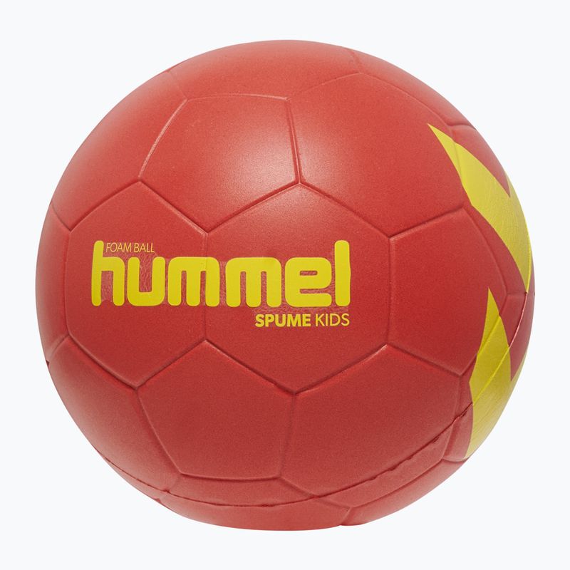Minge de handbal pentru copii Hummel Classic Spume HB Jr burgundy/yellow size 0.0