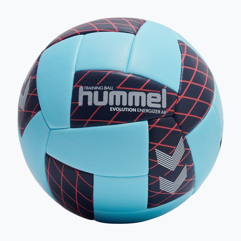 Minge de handbal Hummel Evolution Energizer AR HB light blue/marine/red size 2