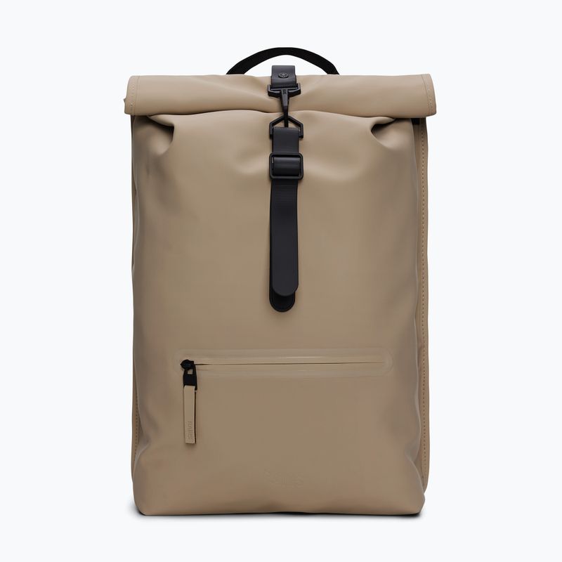 Rucsac de oraș Rains Rucksack Rolltop Beige