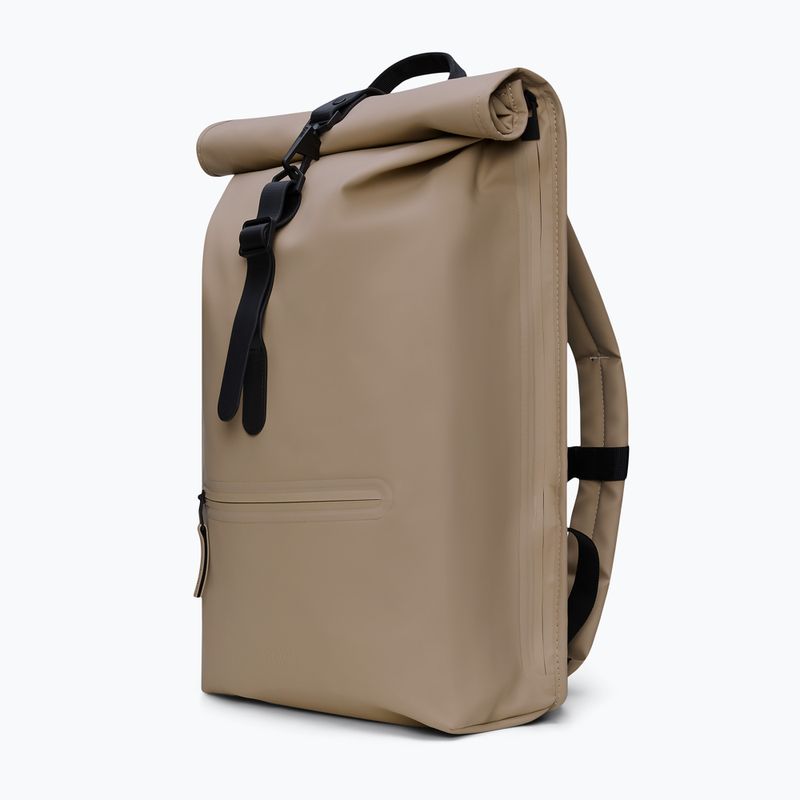 Rucsac de oraș Rains Rucksack Rolltop Beige 2