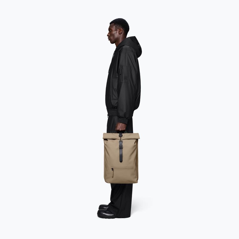 Rucsac de oraș Rains Rucksack Rolltop Beige 5