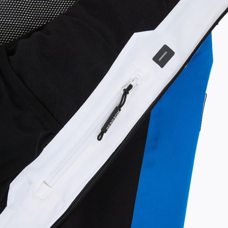 Geacă de schi pentru bărbați BERGSON Velox Stx ibiza blue/white 8