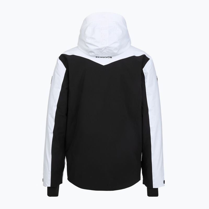 Geacă de schi pentru bărbați BERGSON Velox Stx white/grey 2
