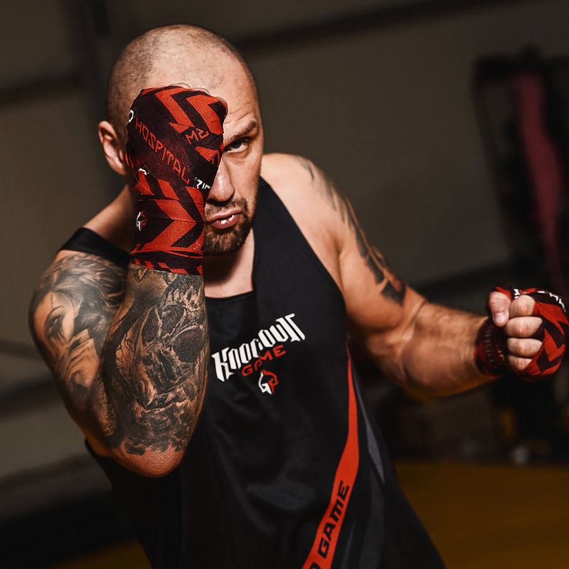 Joc de box "Hellfire" bandaj roșu HANDWRHELL 4