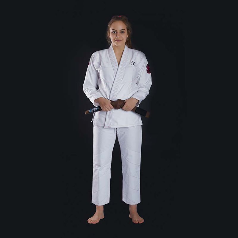 GI to BJJ pentru femei BJJ Ground Game Sakura alb GISAKWHF1 2
