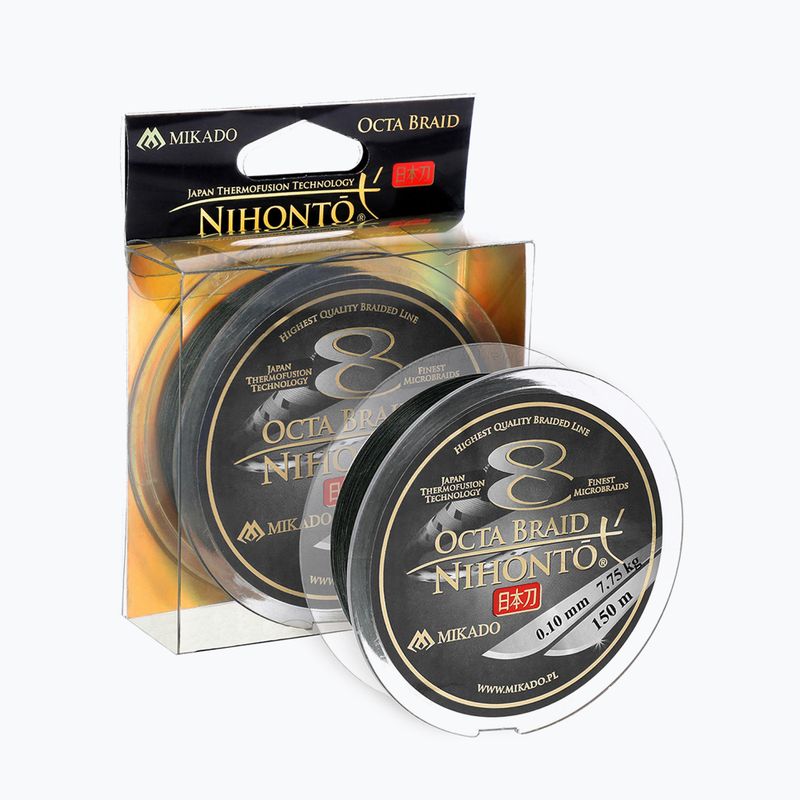 Mikado Nihonto Nihonto Octa Braid linie de spinning negru Z24G-008