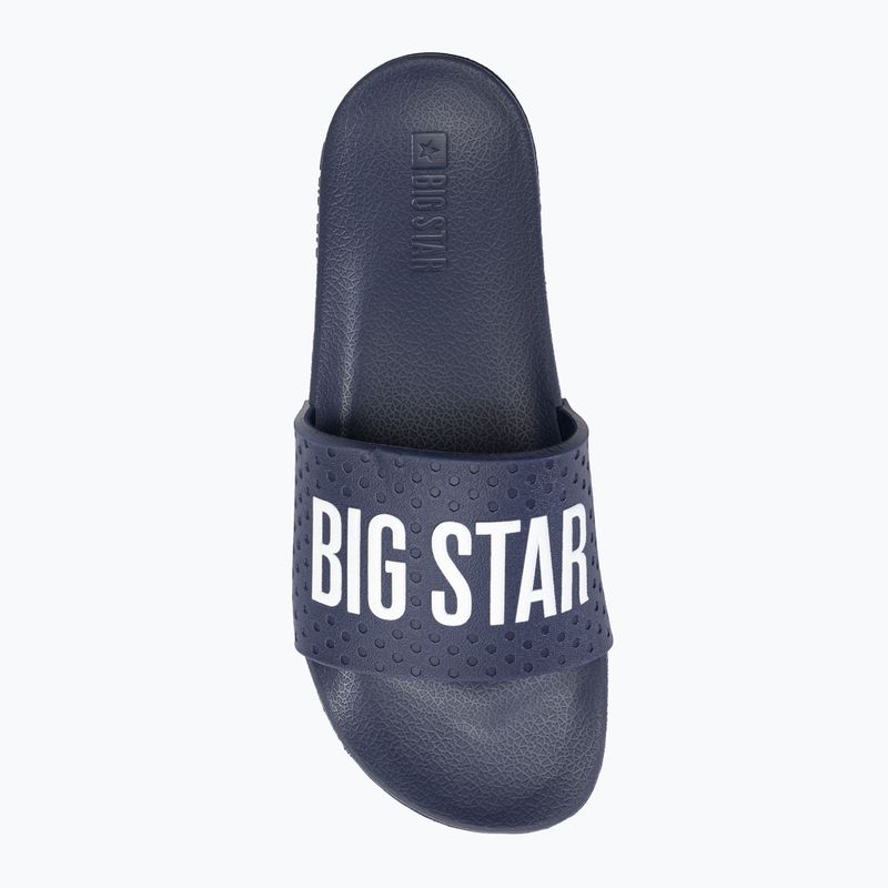 BIG STAR șlapi de damă MM274714 albastru marin 6