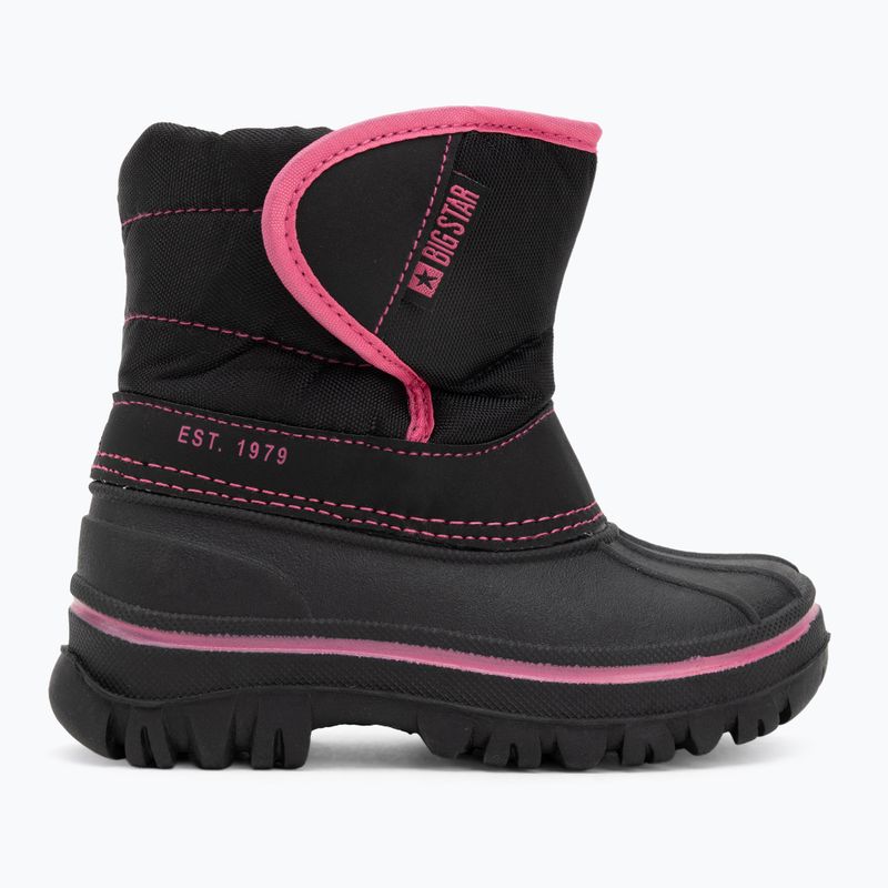 Ghete de zăpadă pentru copii  BIG STAR OO374057 black / dark pink 2