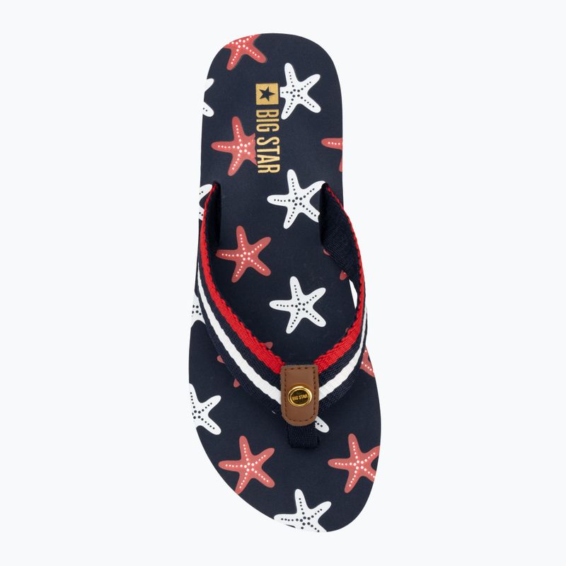 Papuci pentru femei BIG STAR RR274A127 albastru marin/ roșu 5